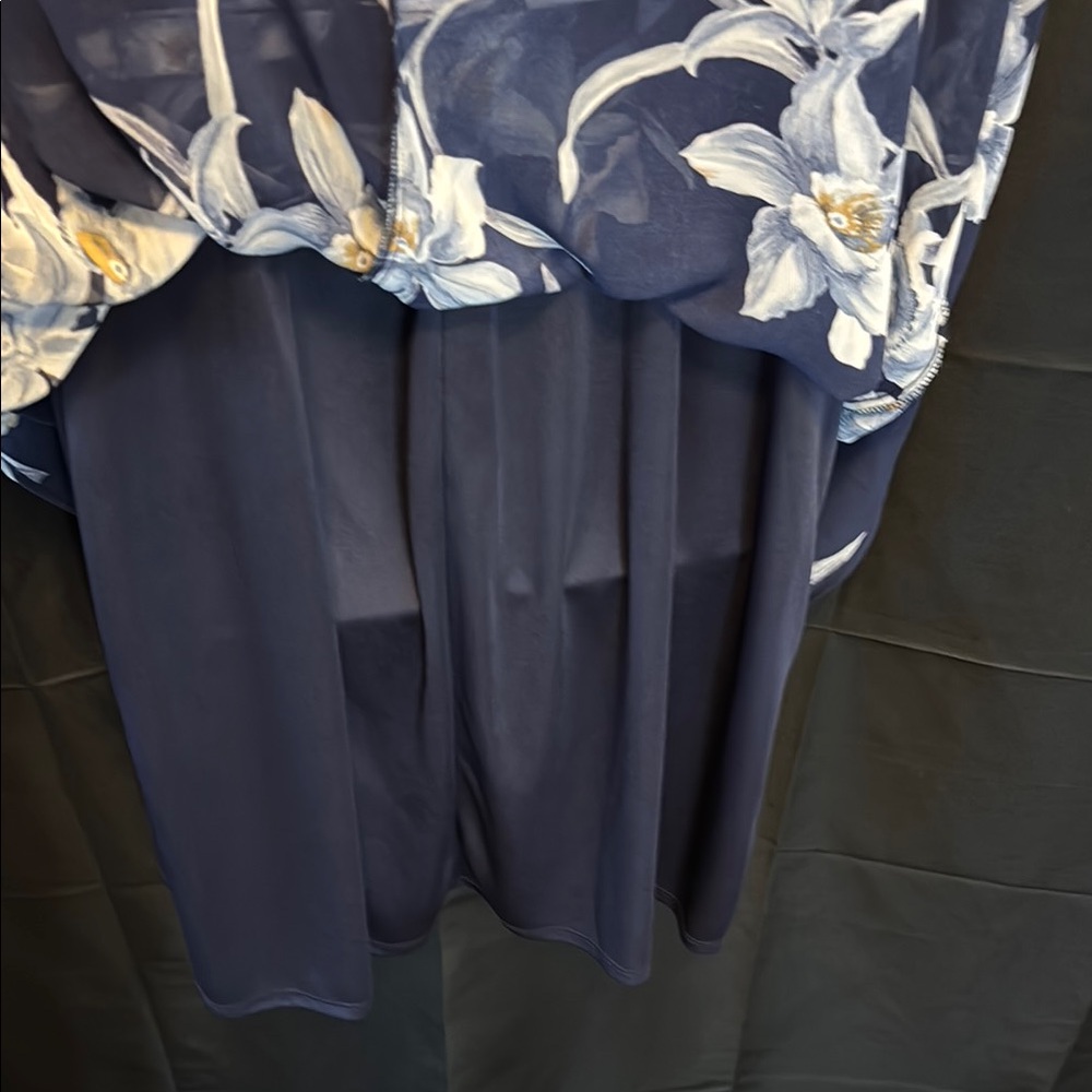 Lane Bryant Blue and White Floral Sundress - Picture 7 of 13